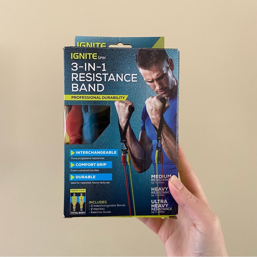 Ignite 3-in-1 Resistance Exercise Band Set